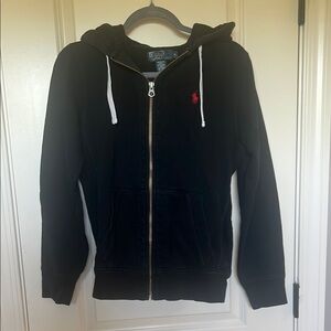 Polo by Ralph Lauren Black Jacket with Red Logo